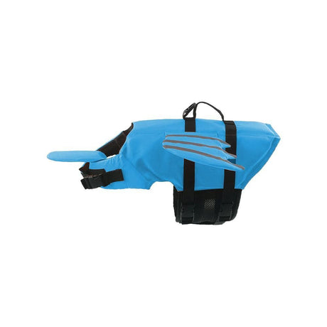 Dog Life Jacket Wings Pet Life Vest Adjustable Dog Flotation Swim Vest Blue - 2XL