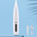 Dog Paw Trimmer with LED Light Rechargeable Pet Hair Clippers for Small Dogs Cats White