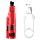 6-Speed Electric Nail Grinder Pet Dog Nail Trimmers File with 2 LED Lights
