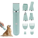 4-in-1 Dog Hair Clipper Dog Paw Trimmer Dog Grooming Kit White