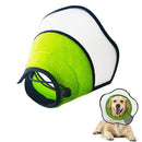 Pet Dog Cone Collar Soft Neck Collar Adjustable Pet Elizabethan Collar Black - M