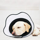 Pet Dog Cone Collar Soft Neck Collar Adjustable Pet Elizabethan Collar Black - XL