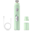 Pet Dog Electric Nail Grinder Rechargeable Nail Trimmers Clipper Green