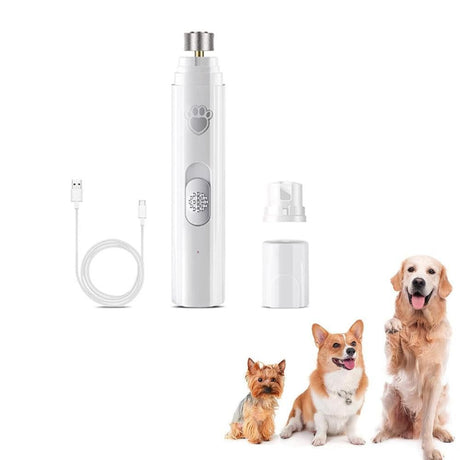 Pet Dog Electric Nail Grinder Rechargeable Nail Trimmers Clipper Green