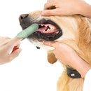 Silicone Pet Finger Toothbrush - Daily Teeth Cleaning for Cats and Dogs Green