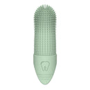 Silicone Pet Finger Toothbrush - Daily Teeth Cleaning for Cats and Dogs Green
