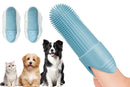 Silicone Pet Finger Toothbrush - Daily Teeth Cleaning for Cats and Dogs Green