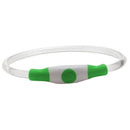 Light-Up Pet Dog Collars USB Rechargeable Pet Collar Adjustable Size Pet Collar Green - S
