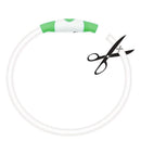 Light-Up Pet Dog Collars USB Rechargeable Pet Collar Adjustable Size Pet Collar Green - M
