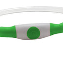 Light-Up Pet Dog Collars USB Rechargeable Pet Collar Adjustable Size Pet Collar Green - L