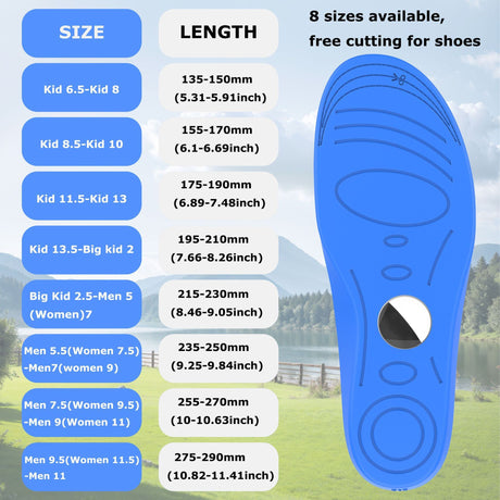 Pair of Shoe Insoles for Airtag Soft Hidden AirTag Holder - 3XL