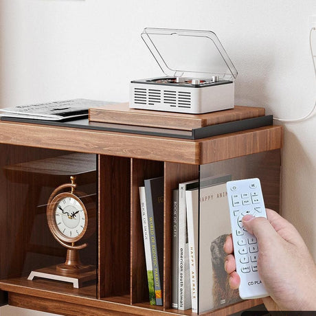 Retro CD Music Player with Bluetooth and FM Radio Multifunctional Home Audio System White