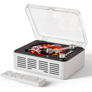 Retro CD Music Player with Bluetooth and FM Radio Multifunctional Home Audio System White