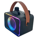 Mini Karaoke Machine Portable Bluetooth Speaker with 2 Wireless Mic