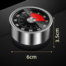Kitchen Cooking Timer Clock Mechanical Counter 60 Minutes Timer Black