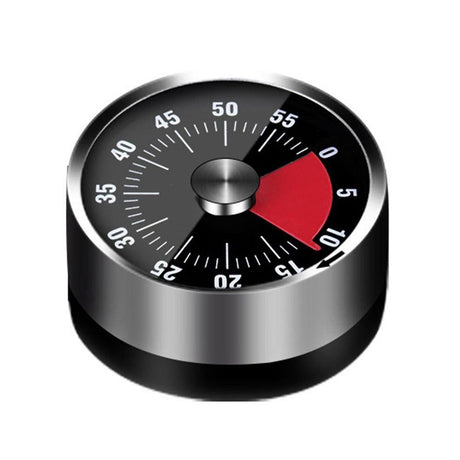 Kitchen Cooking Timer Clock Mechanical Counter 60 Minutes Timer Black