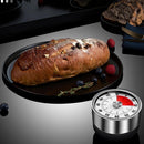 Kitchen Cooking Timer Clock Mechanical Counter 60 Minutes Timer White