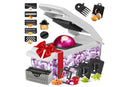Vegetable Chopper with Container for Salad Prep White