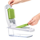 Vegetable Chopper with Container for Salad Prep Green