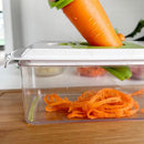 Vegetable Chopper with Container for Salad Prep Green