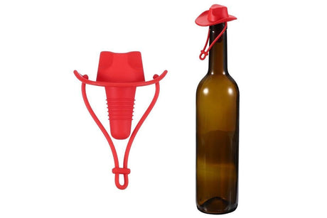 Western Cowboy Hat Silicone Wine Bottle Stopper Champagne Sealer Coffee