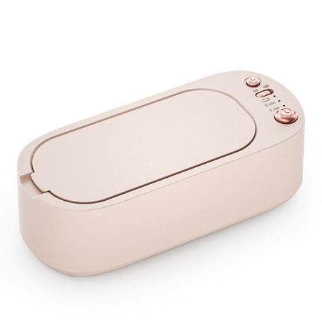 45KHz Ultrasonic Jewelry Cleaning Machine for Jewelry Eyeglasses Rings Pink