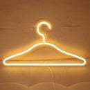 Clothes Hanger LED Neon Light Wardrobe Lamp Decor Home Decoration Accessory Pink