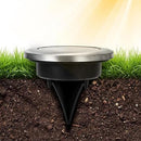 10Pcs Mini Solar Ground Lights Outdoor Pathway Decorative Lights for Yard Garden Decor Warm Light
