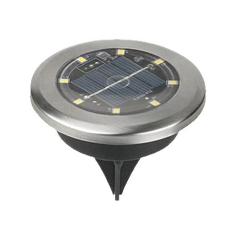 10Pcs Mini Solar Ground Lights Outdoor Pathway Decorative Lights for Yard Garden Decor White Light