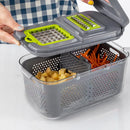 22-in-1 Vegetable Fruit Chopper Cutter Multifunctional Veggie Dicer Slicer with 13 Blades for Kitchen
