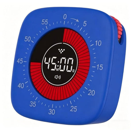 60-Min Digital Visual Timer Count-Up/Count-Down Timer for Study Work Cooking Daily Tasks