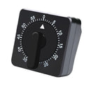 60-Minute Mechanical Kitchen Timer Visual Countdown Timer for Kitchen Cooking Study White