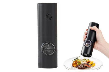 Electric Pepper Grinder Battery Operated Salt Mill Automatic Adjustable Coarseness Peppercorn Grinder