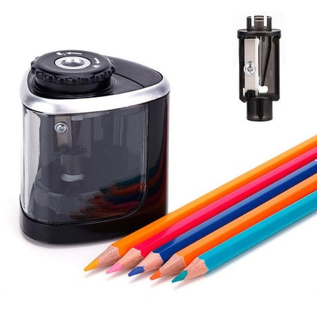 Electric Pencil Sharpener Automatic Fast Sharpener Battery Operated Blue
