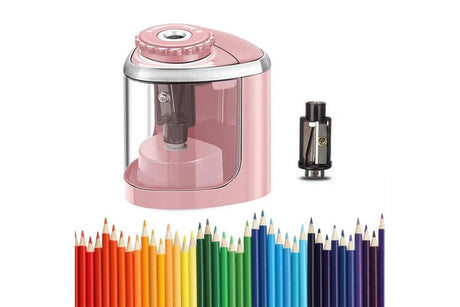 Electric Pencil Sharpener Automatic Fast Sharpener Battery Operated Blue