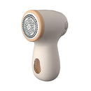 Rechargeable Electric Fur Remover Digital Display Fabric Shaver for Clothes Beige