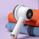 Fabric Shaver Lint Remover Rechargeable Electric Portable Sweater Defuzzer with 3 Speeds White