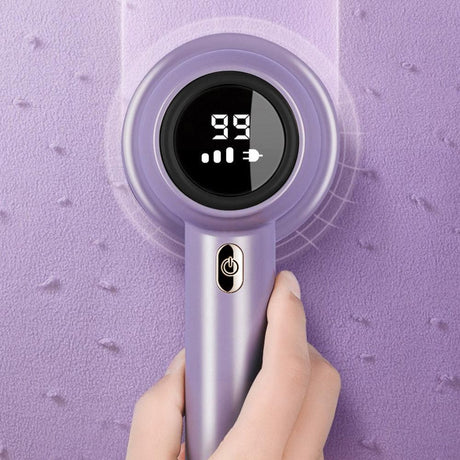 Fabric Shaver Lint Remover Rechargeable Electric Portable Sweater Defuzzer with 3 Speeds Purple