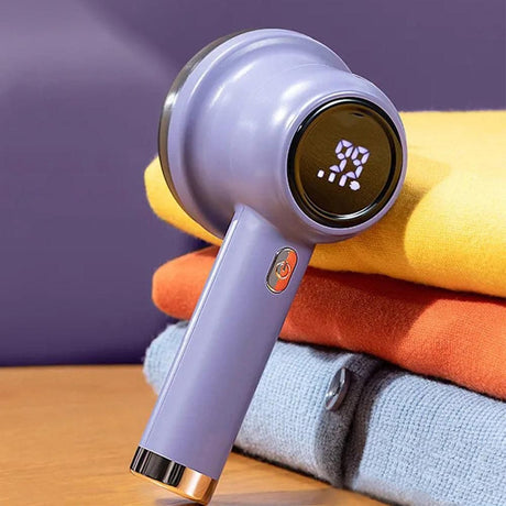 Fabric Shaver Lint Remover Rechargeable Electric Portable Sweater Defuzzer with 3 Speeds Purple