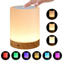 Color Changing Touch Bedside Lamp Rechargeable Night Light