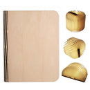 Foldable LED Book Lamp USB Rechargeable Creative Table Lamp Brown