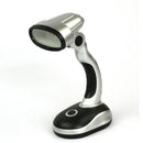 12 LEDs Desk Lamp Portable Battery Operated Reading USB Powered Work Table Light