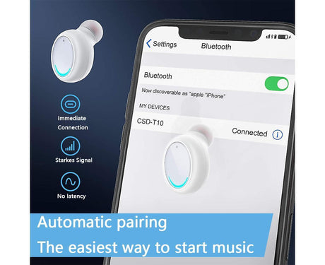 Wireless Earbuds Bluetooth Wireless Headphones Waterproof Earphones
