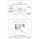 2.4Ghz Remote Control Gesture Sensor Toy Car Boat Truck 4WD Waterproof RC Amphibious Vehicle-Blue