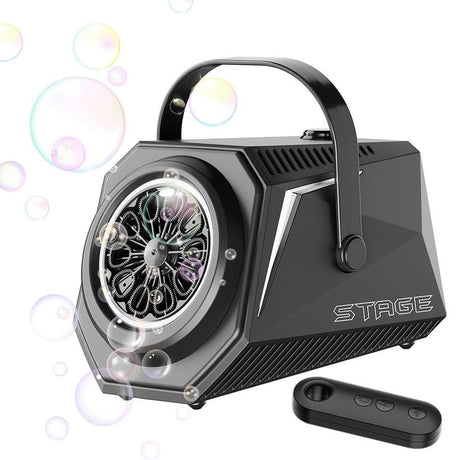 Bubble Machine Automatic Minute Big Bubbles Blower Maker for Outdoor Birthday Parties White