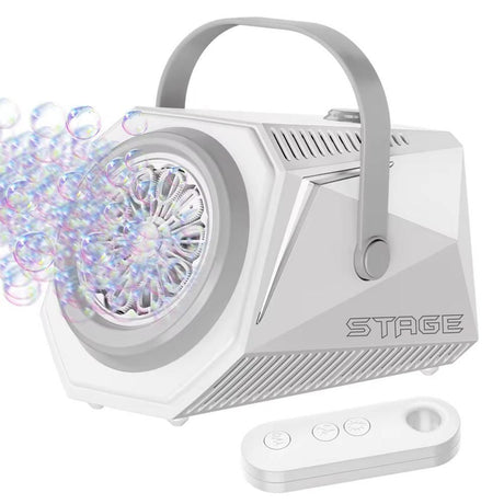 Bubble Machine Automatic Minute Big Bubbles Blower Maker for Outdoor Birthday Parties Black