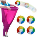 Granny Pants Yard Game Set with Giant Elastic Pants for Adult Outdoor Fun Magenta
