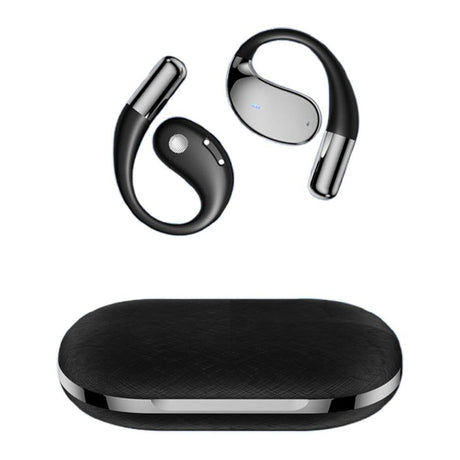 115-Language Wireless AI Translator Headphone Bluetooth Earbuds with Charging Case Black