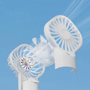 Handheld Misting Fan - Portable Rechargeable Spray Cooling Fan for Home & Office White