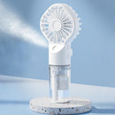 Handheld Misting Fan - Portable Rechargeable Spray Cooling Fan for Home & Office White